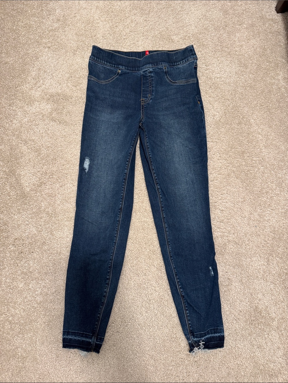 SPANX Dark Indigo Blue Jeggings - Slim Stretch Fit